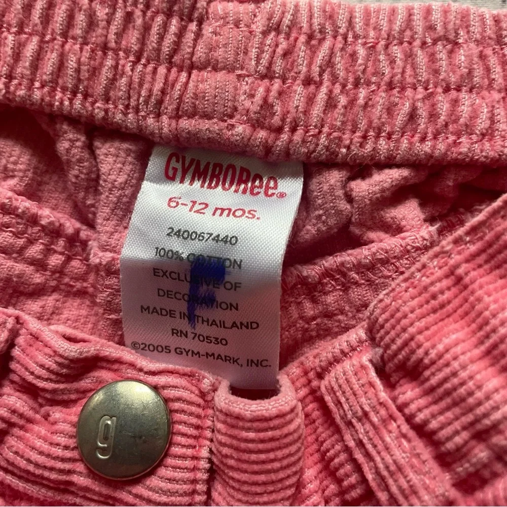Gymboree Sugar & Spice Pink Corduroy Pants Size 6-12 months